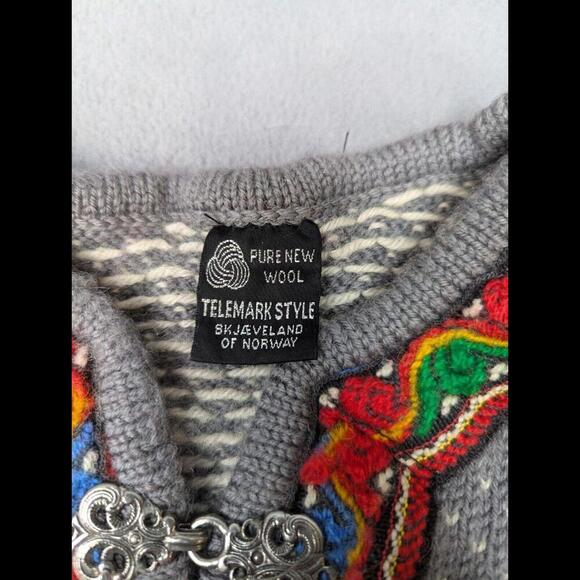 WOMENS SKJAEVELAND TELEMARK STYLE OF NORWAY PURE NEW WOOL SWEATER JUMPER SIZE*XL - Picture 7 of 9